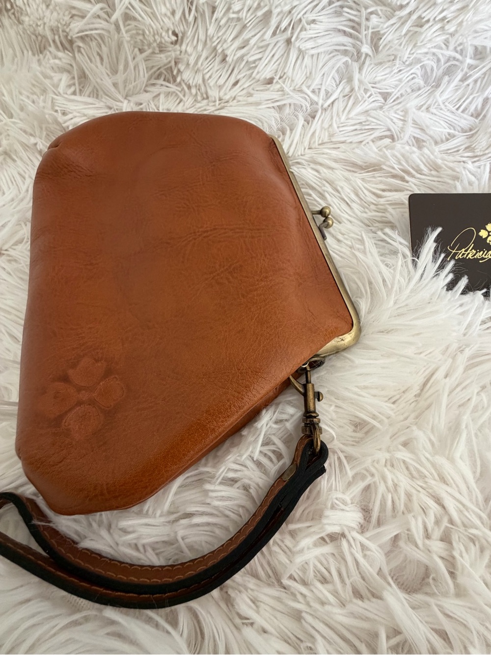 Patricia Nash Savena Tooled Leather Kiss Lock Wristlet Clutch - NWOT - Picture 6 of 6